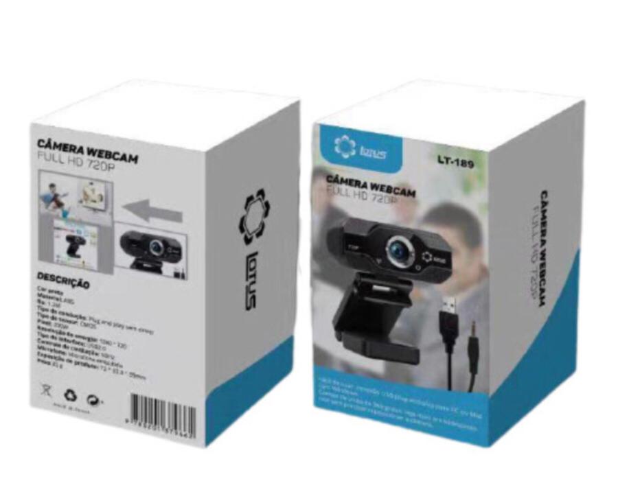 Webcam c/ Microfone Live Make Alta Resolução Full Hd 1080p