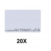 Kit 20 Cartões de Proximidade RFID 125 kHz Intelbras TH 2000