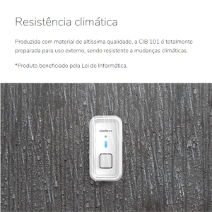 Campainha Sem fio Wi-fi CIB 101 Wireless Intelbras - Foto 4