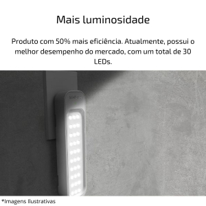 Luminaria Luz Emergência Com Tomada 30 Led LEA 150 Intelbras - Foto 2
