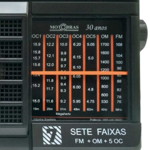 Rádio Motobras 7 Faixas RM-PFT73/AC Preto - Foto 1