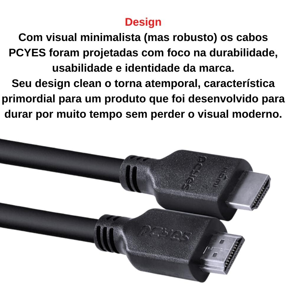 Cabo HDMI 50cm NUC PC Mini PC YES Versão 2.0 4K Ultra Hd - Foto 6