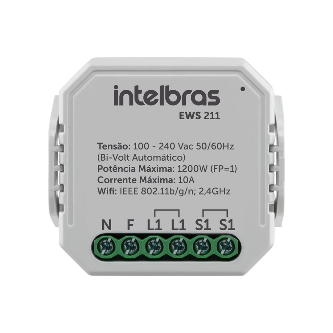 Controlador Smart Wi-fi Intelbras 1 Interruptor EWS 211 - Foto 0