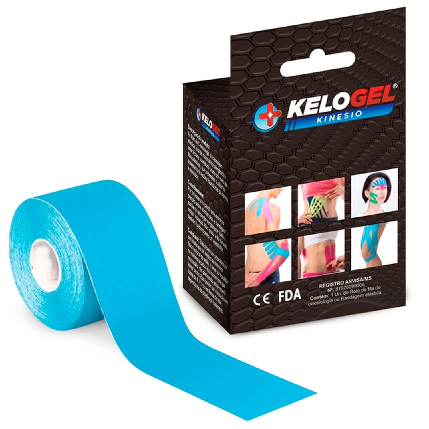 Fita Kinesio Tape Kelogel Bandagem Elástica Premium 5cmx5m 1un