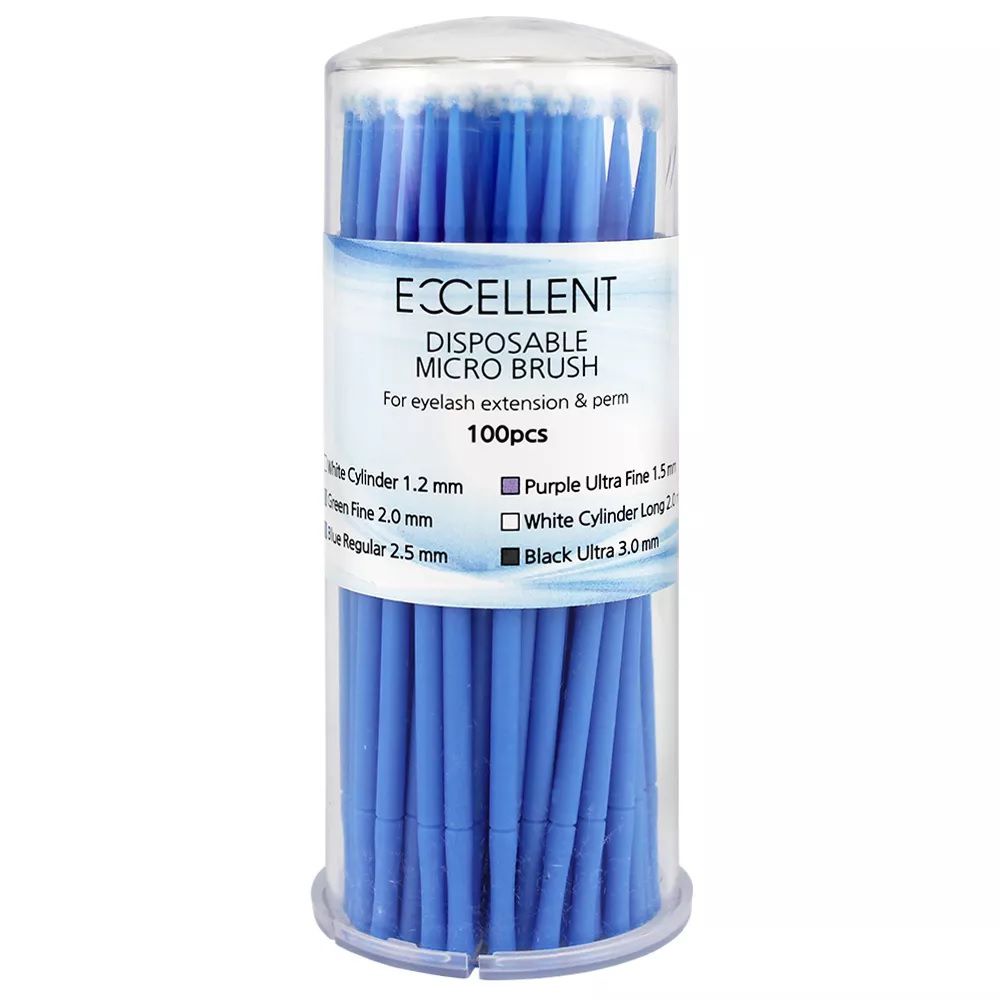 Microbrush para Extensão de Cílios 2.5mm Azul Excellent