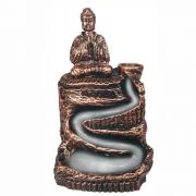 Porta Incenso Cascata Buda Hindu Orando Cachoeira Zen Bronze