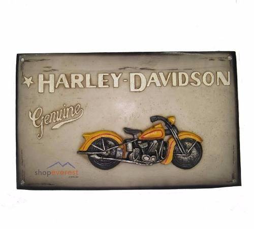Quadro ( Placa ) Harley Davidson - Estilo Vintage