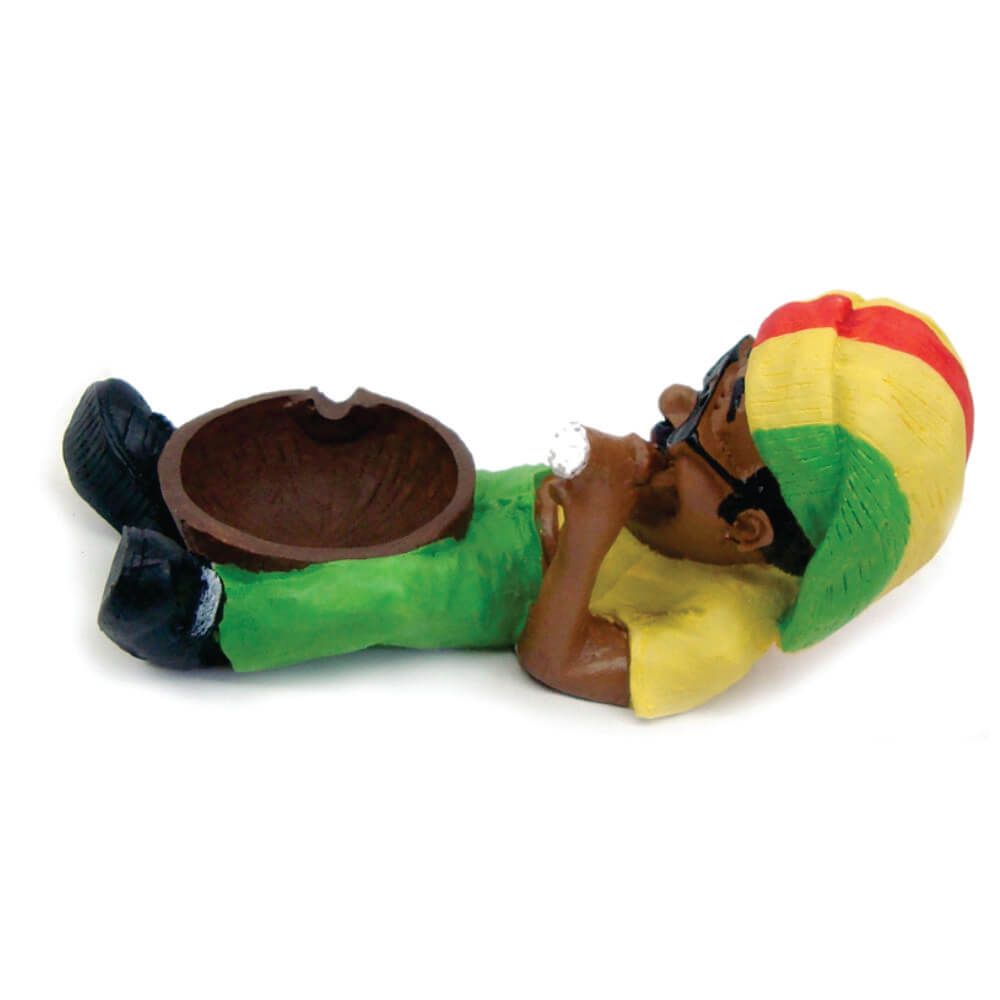 Cinzeiro Bob Marley relaxado no Coco Deitado