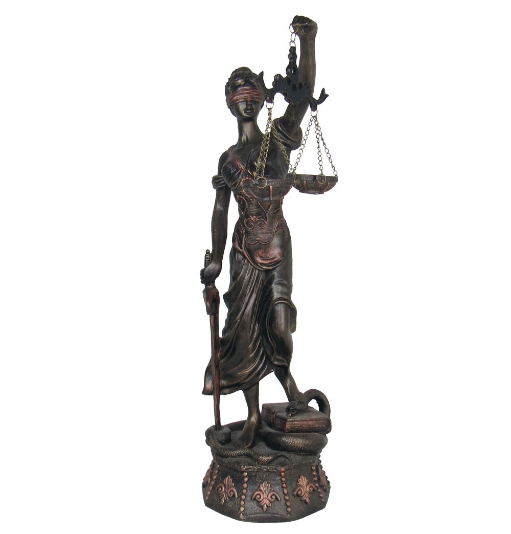 Estátua Deusa Da Justiça Balança Enfeite  Decorativa Grande