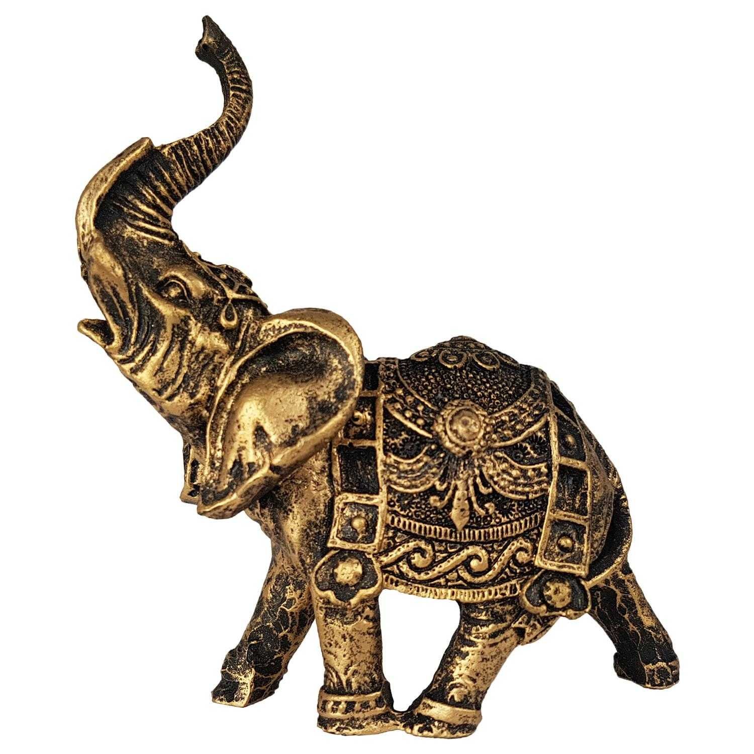Estátua Elefante Tromba ao alto Indiano pequeno