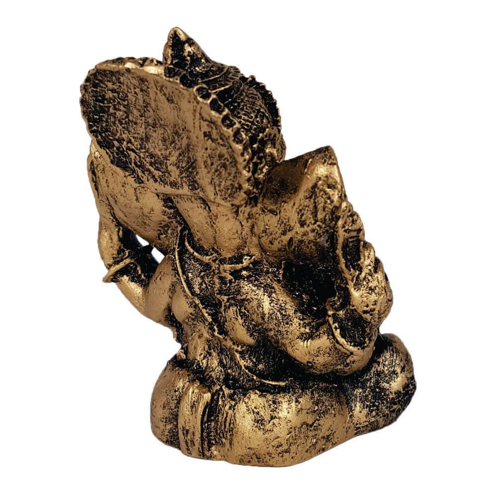 Estátua Ganesha Pequeno cor ouro