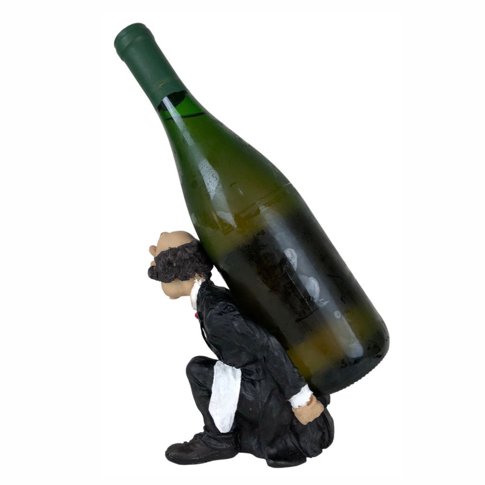 Porta vinho garrafa Mordomo decoração Médio.
