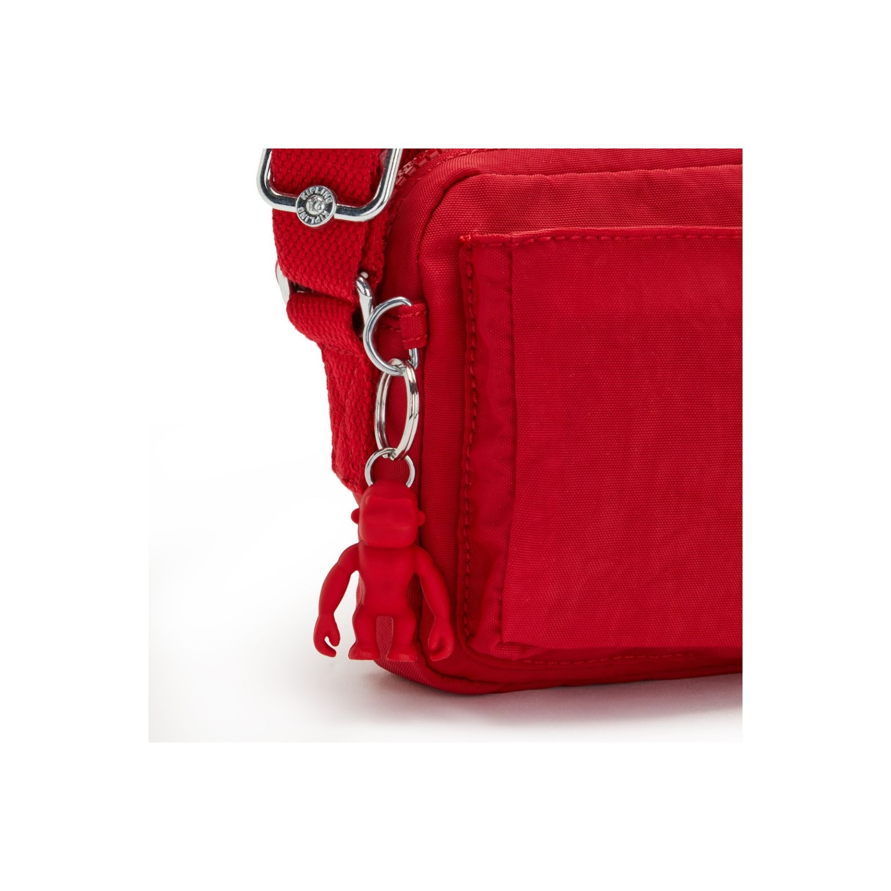 Bolsa Pequena Transversal Kipling Abanu Red Rouge