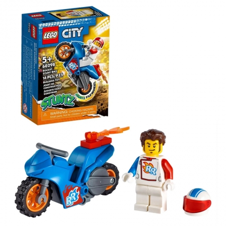 Lego City Motocicleta de Acrobacias Foguete 60298 - 14 peças