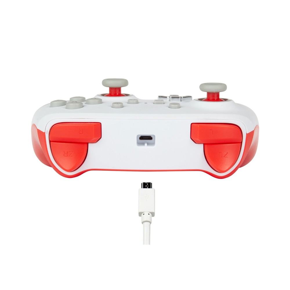 Controle Nintendo Switch Mario White ( Branco ) - PowerA Com Fio - FL SHOP