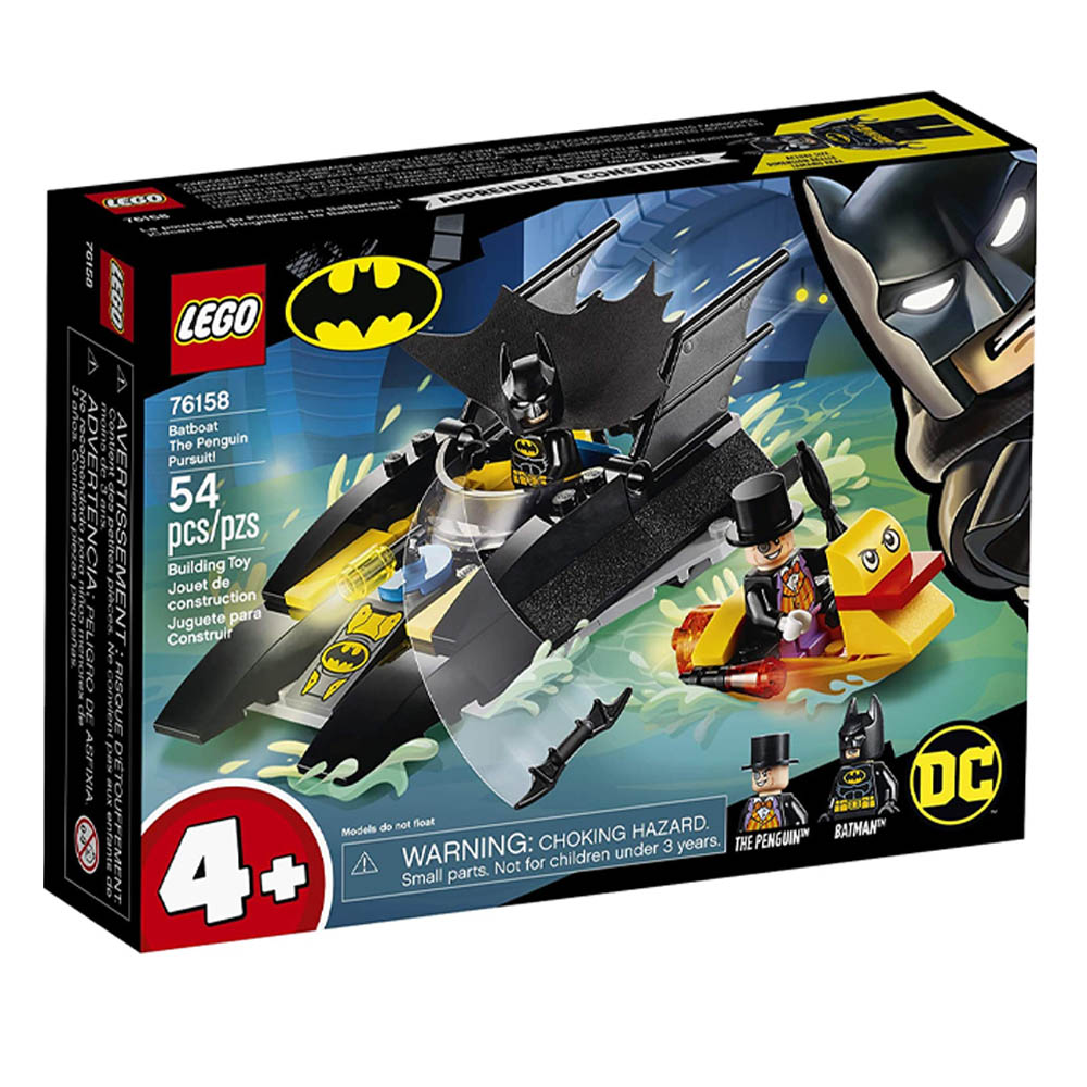 Lego Dc Batman Perseguição De Pinguim Em Batbarco 76158 - 54 Peças - FL SHOP