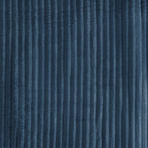 Cobertor Napoli Queen Manta Canelada Luxo 1 Peça - Azul
