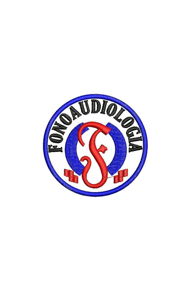 Bordado do símbolo da profissão - Fonoaudiologia  - Inform Jalecos