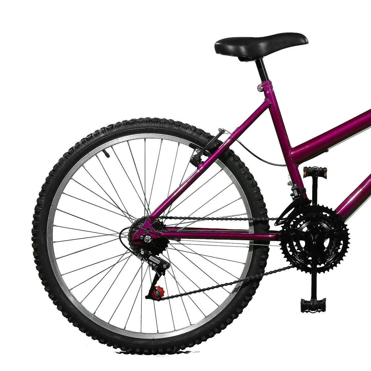 Bicicleta Master Bike Aro 26 Emotion 18 Marchas V-Brake Violeta/Branco