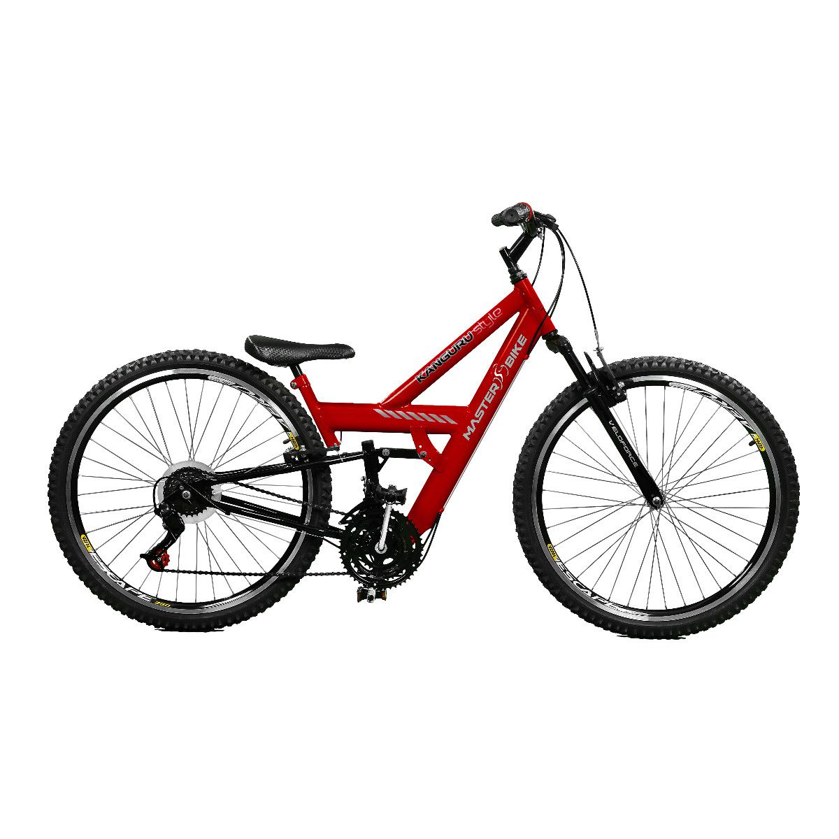 Bicicleta Master Bike Aro 26 Kanguru Rebaixada 21 V A-36 Vermelho/Preto
