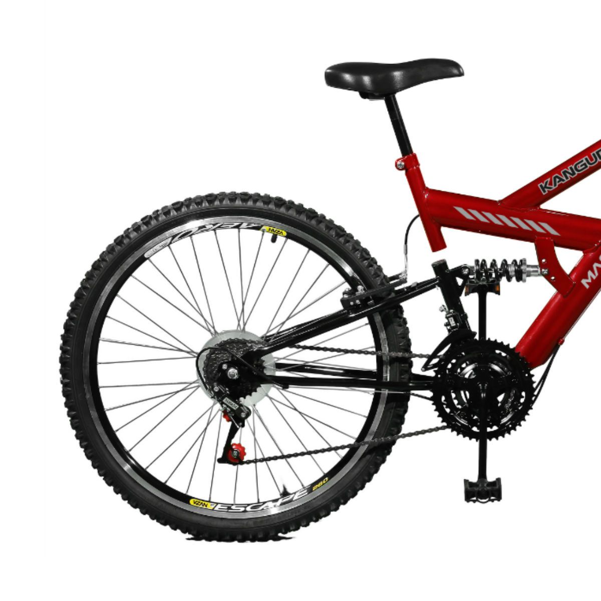 Bicicleta Master Bike Aro 26 Kanguru Style 21 Marchas A-36 V-Brake Vermelho/Preto