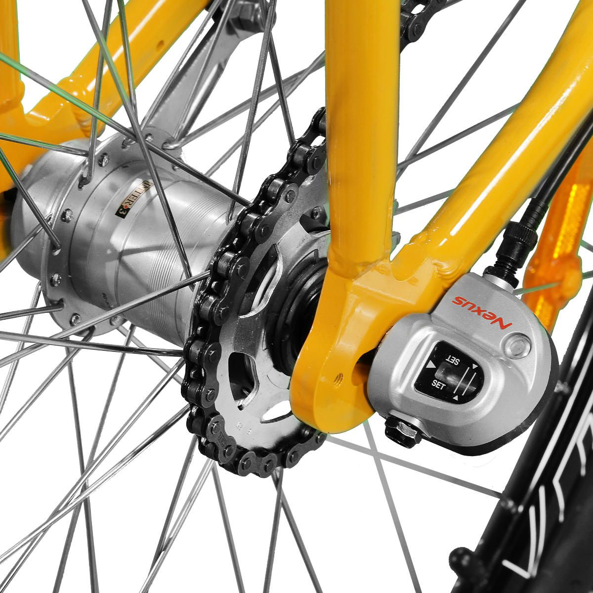 Bicicleta Master Bike Aro 26 Urbis Freio à Disco 3 V Nexus Amarelo