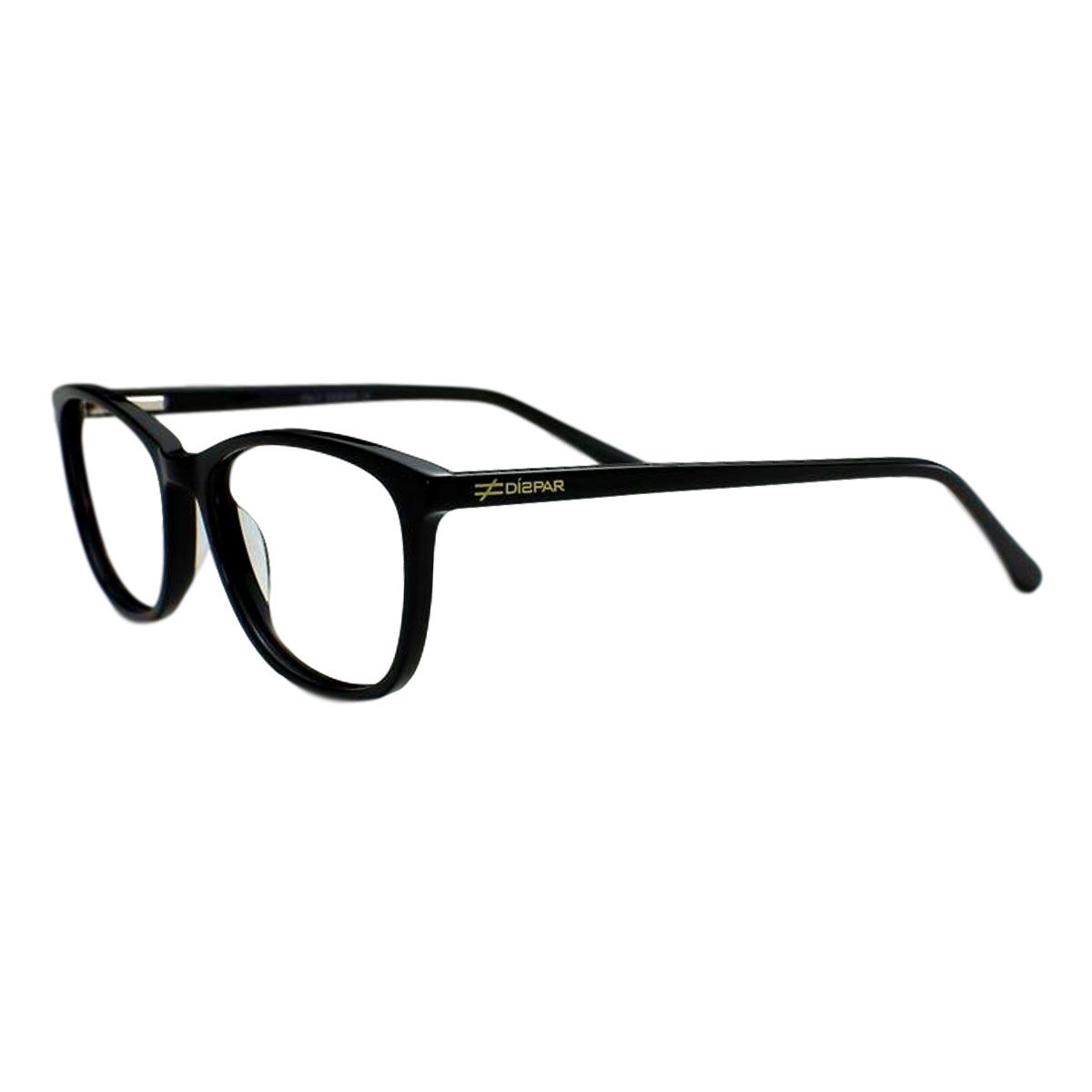  Armação para Óculos Díspar D2013 Acetato - Preto