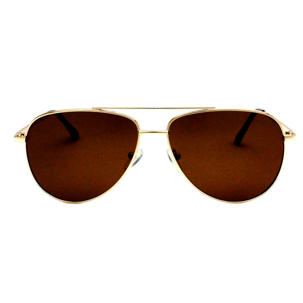 Óculos De Sol Díspar D2315 Aviador Lentes Polarizadas - Dourado