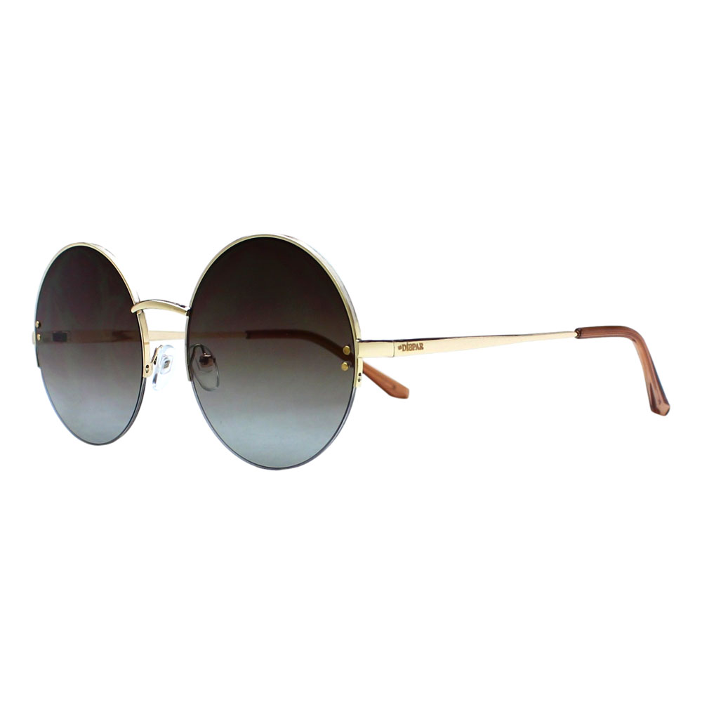 Óculos De Sol Díspar D2401 Redondo - Dourado/G15