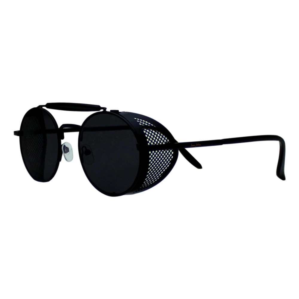 Óculos De Sol Sun John 5128 Round Side Protection - Preto