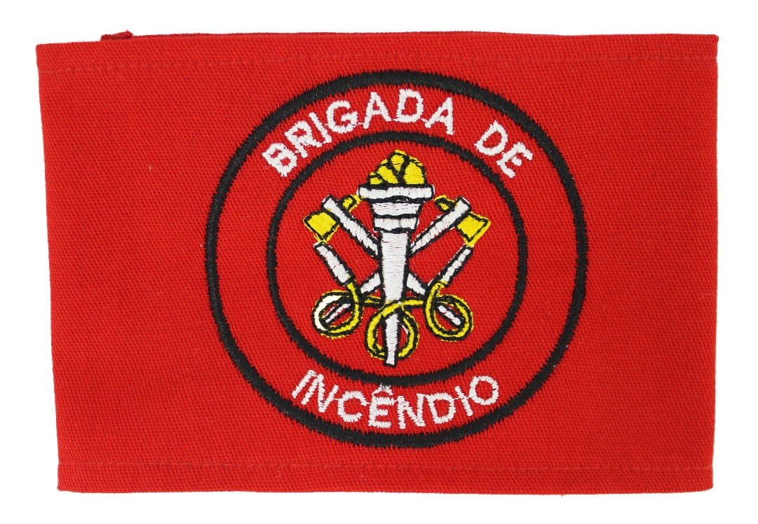 Braçadeira Brigada Incêndio Bordada 10 Unidades