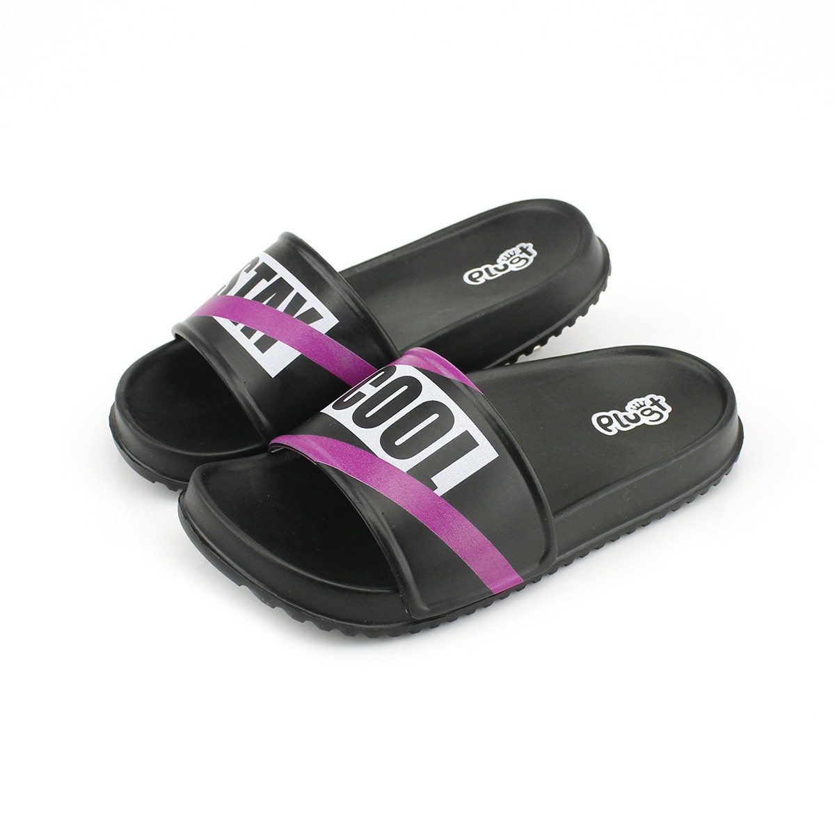 Chinelo Plugt Slide Hype Preto/Pink - Foto 3