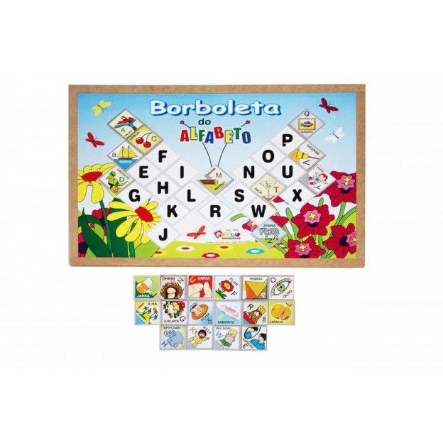 Borboleta do Alfabeto  - Alegria Brinquedos