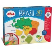 Brinquedo Para Montar Mapa Do Brasil - Elka