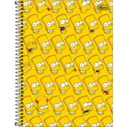 Caderno Universitário Simpsons 1x1 Espiral Capa Dura - 80 Folhas - Tilibra