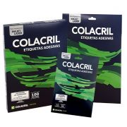 Etiquetas Adesivas Colacril c/ 100 Folhas - Formato Carta