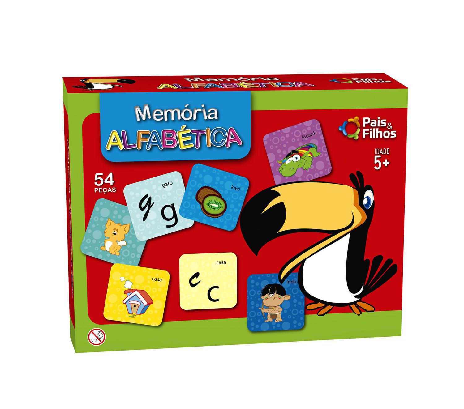 Jogo Memória Alfabética - Pais & Filhos