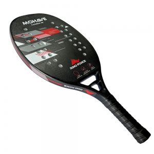 Raquete Beach Tennis Profissional Mohave Red 100% Carbono 3K