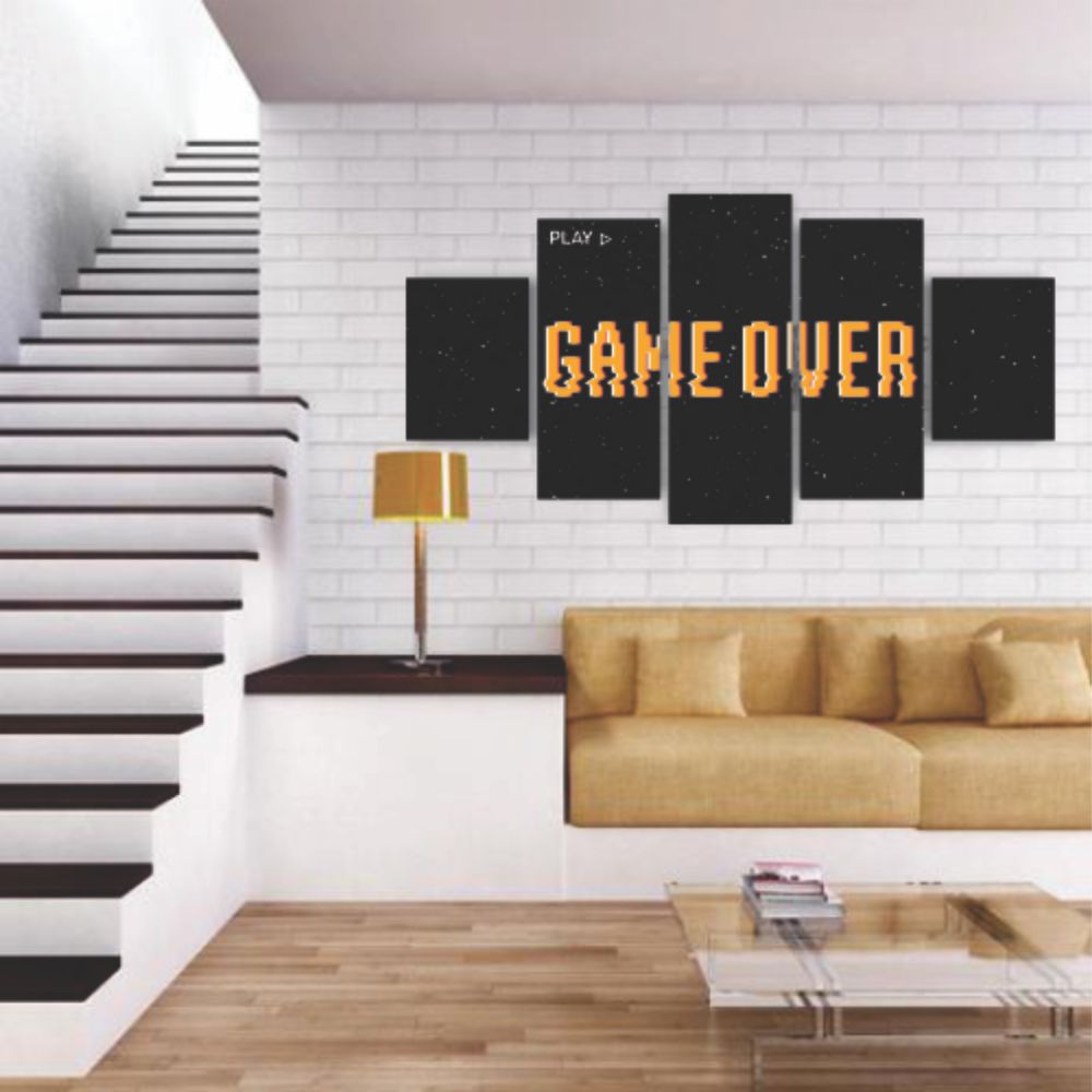 Quadros Decorativos MDF Game Over Jogos Gamer Sala Quarto