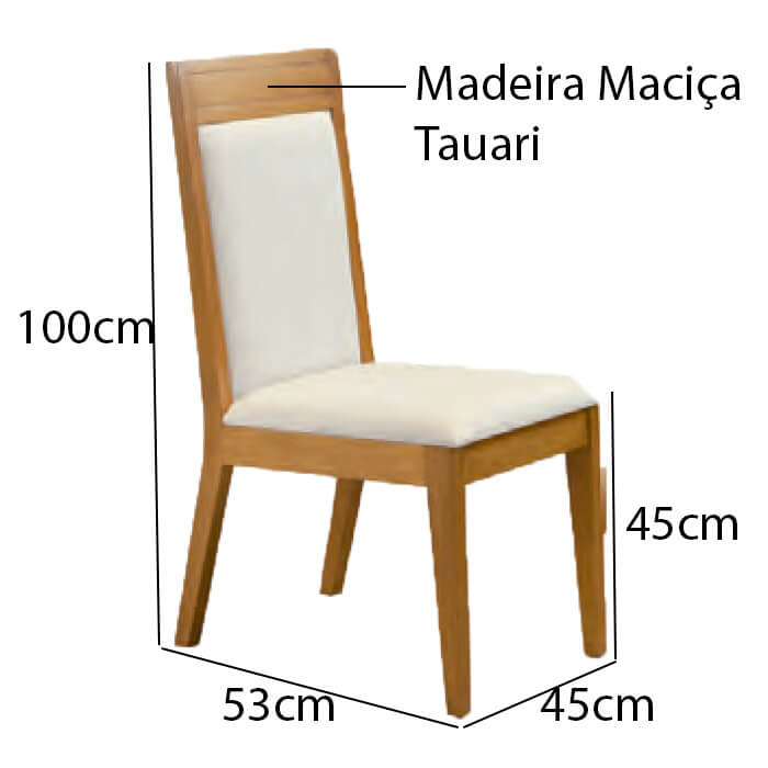 Cadeira de Jantar Malta - Formato Móveis e Decorações