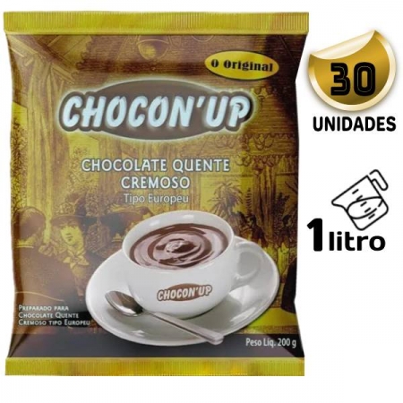 CHOCON' UP - CHOCOLATE EUROPEU - CAIXA COM 30 UNIDADES