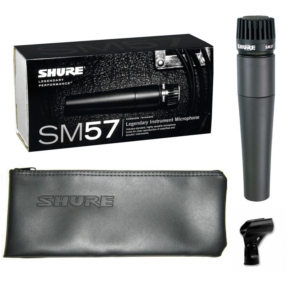 Microfone Shure SM57 LC Cardióide Dinâmico