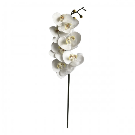 Flor Artificial Haste de Orquídea Toque Real Branca | Formosinha