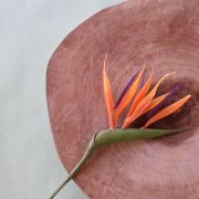 Flor Estrelícia Artificial Laranja | Linha Permanente Formosinha