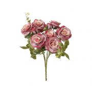 Flor Artificial Buquê de Rosas Diana Rosa Envelhecida | Formosinha