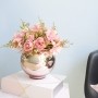 Arranjo Artificial de Rosas no Vaso Rose Gold | Formosinha