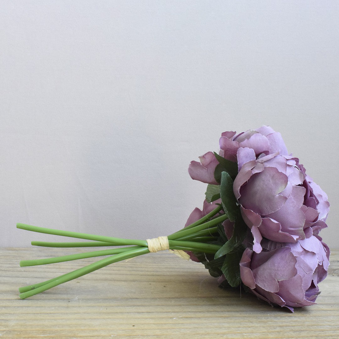 Buquê de Flor Artificial Lilás Peônias | Formosinha