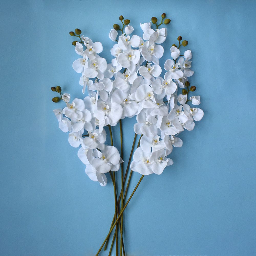 Flor Artificial Atacado Kit Seis Orquídeas Brancas | Formosinha