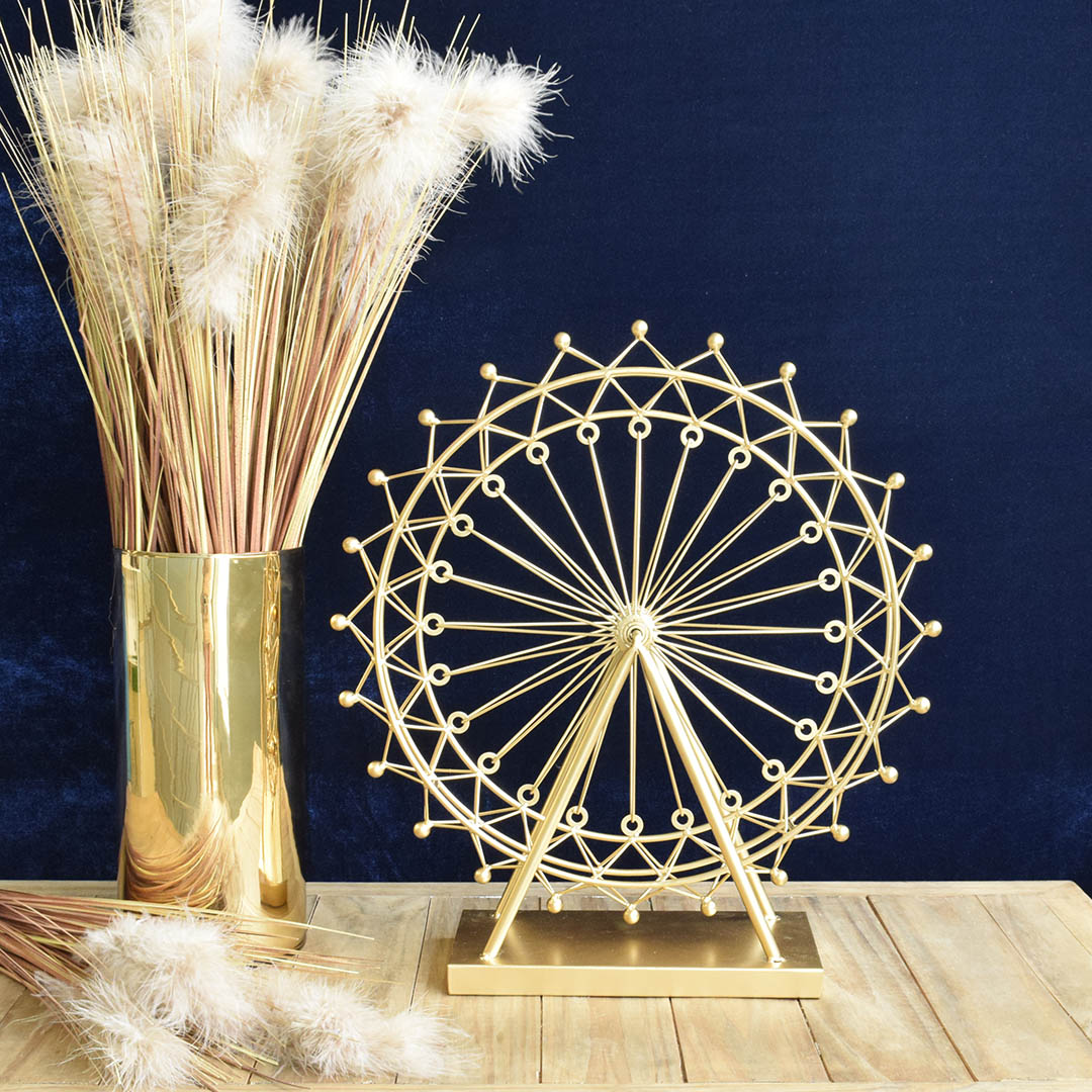 Roda Gigante Decorativa 49 cm Dourado | Formosinha