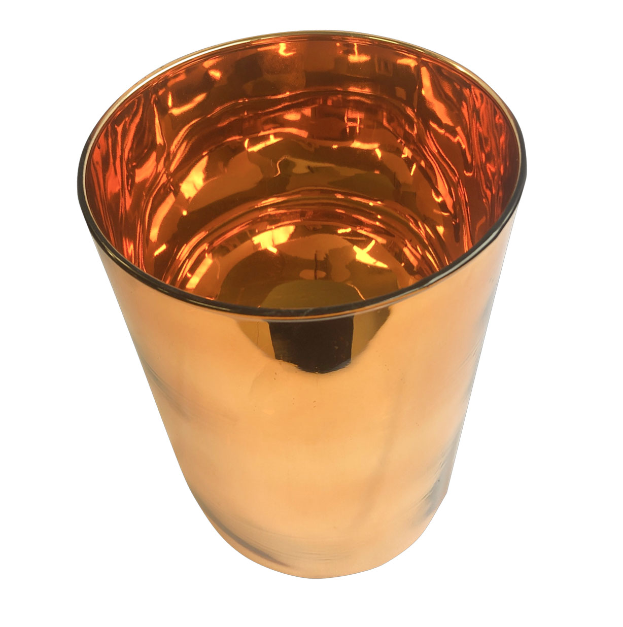 Vaso de Flores Tubo 15x20 cm Dourado | Linha Vasos Decorativos Formosinha